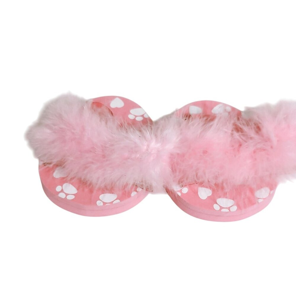 Build A Bear Workshop Pink Feathery Shoes Sandals